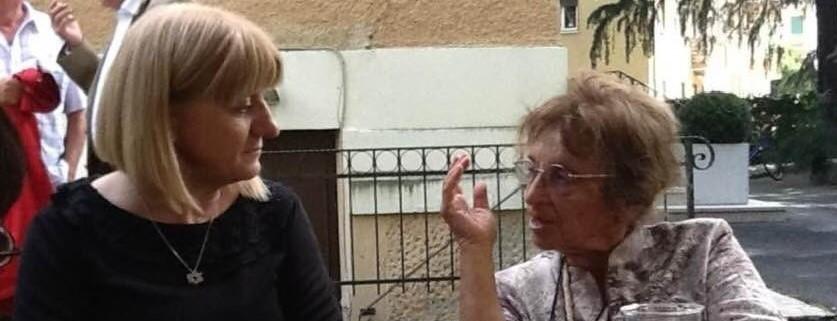 Elisabetta Rossi Borenstein con la filosofa Agnes Heller